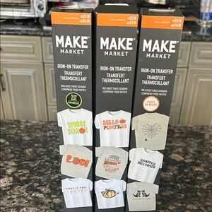 MAKE Market Iron-On Transfer Set - Halloween Designs